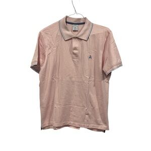 Brooks Brothers Polo Shirt Men’s XL Light Pink Slim Fit Short Sleeve Cotton Logo